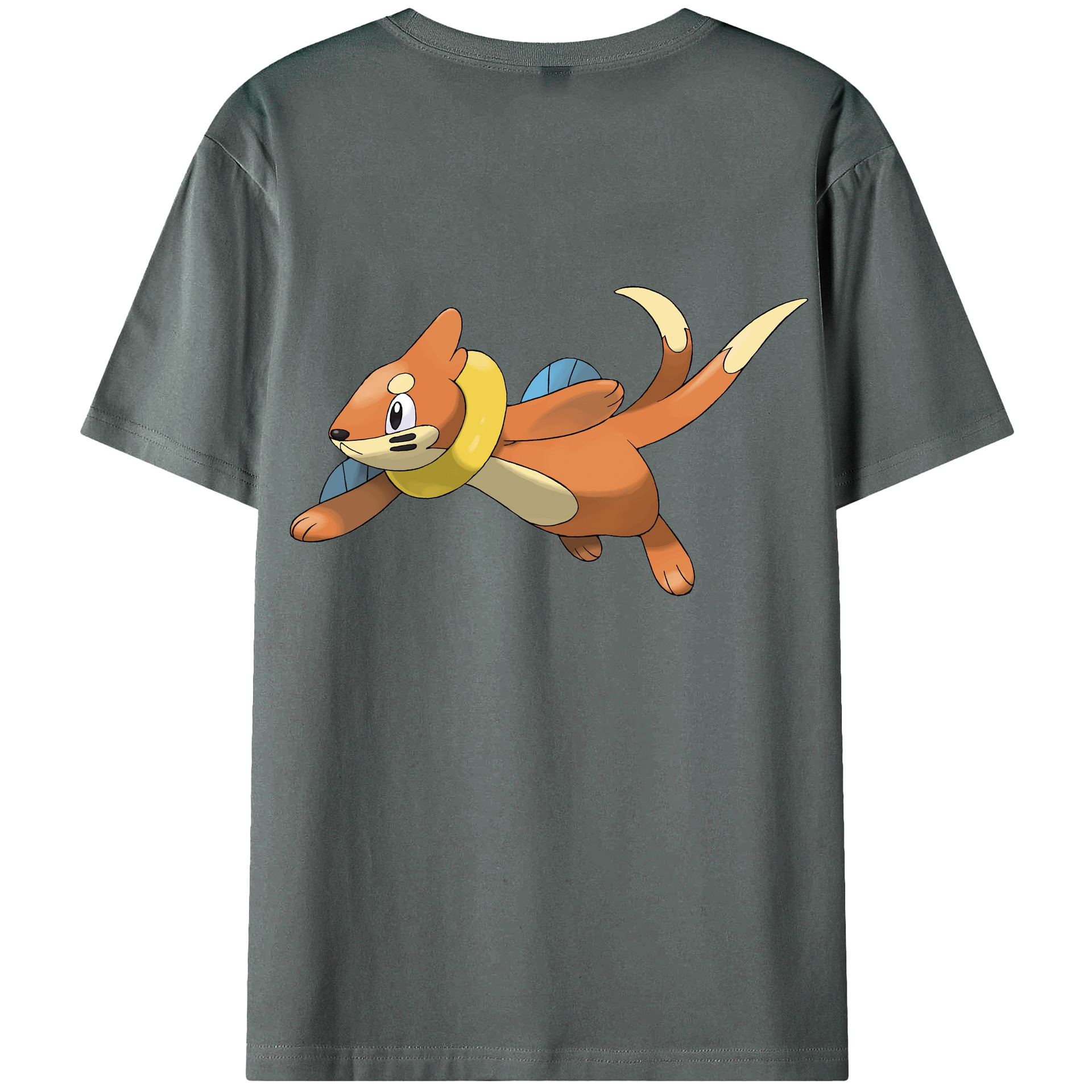 （画像用） ポケットモンスター Pokémon 綿100％ メンズ半袖Tシャツ（バックプリント） 通気性